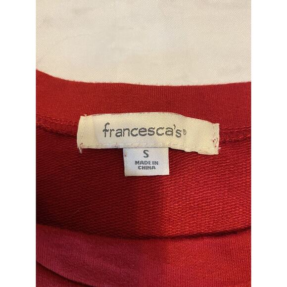 Vintage Francesca's Sequin Changeable Cocktails Christmas Long Sleeve SM Top - Picture 7 of 8